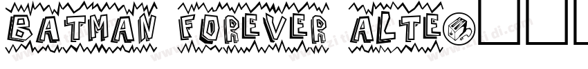 Batman Forever Alte字体转换